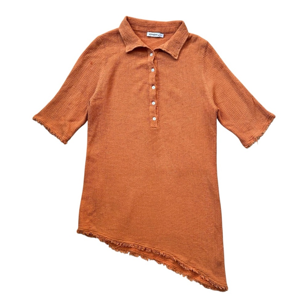 Gimaguas Orange Short Sleeve Top
